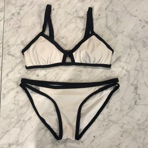 Xhiliration/Target Black & White Bikini Size Small